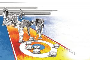 Eine Gleitzeitvereinbarung ohne Kernzeit ist möglich und für die Arbeitnehmerinnen sehr vorteilhaft. Illustration: Peter M. Hoffmann
